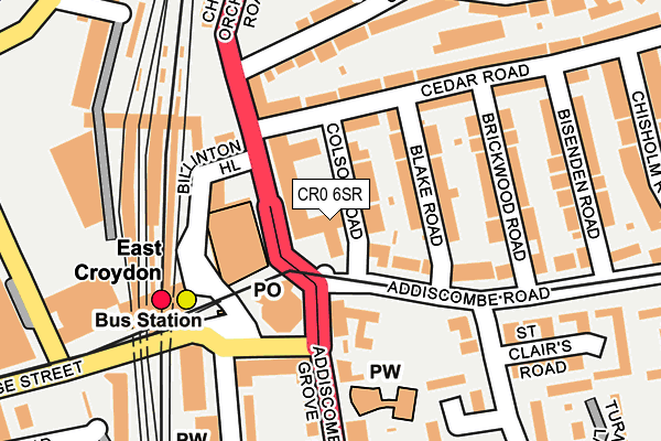 CR0 6SR map - OS OpenMap – Local (Ordnance Survey)