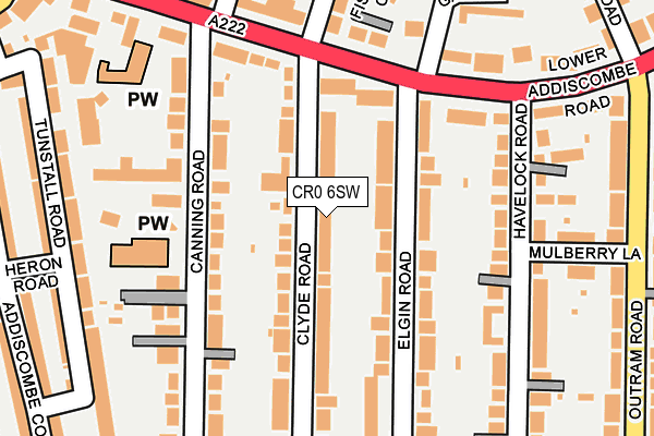 CR0 6SW map - OS OpenMap – Local (Ordnance Survey)