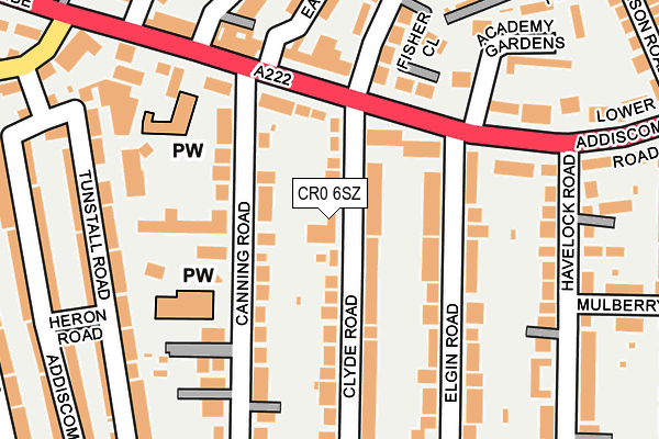 CR0 6SZ map - OS OpenMap – Local (Ordnance Survey)