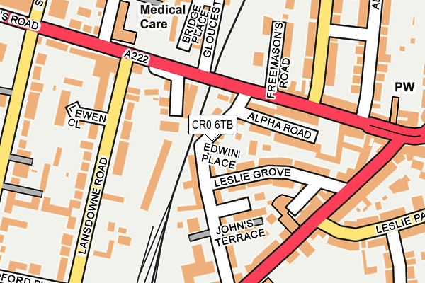 CR0 6TB map - OS OpenMap – Local (Ordnance Survey)