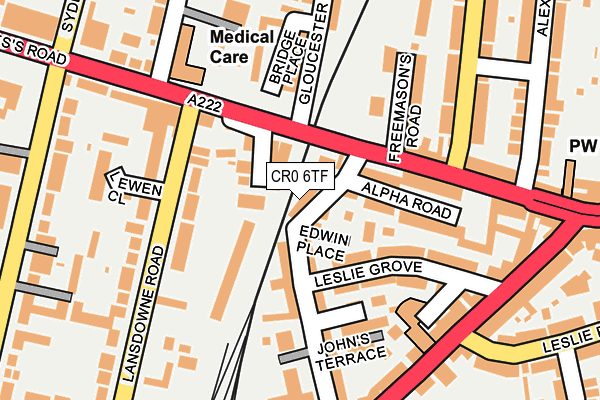 CR0 6TF map - OS OpenMap – Local (Ordnance Survey)