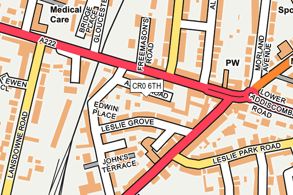 CR0 6TH map - OS OpenMap – Local (Ordnance Survey)