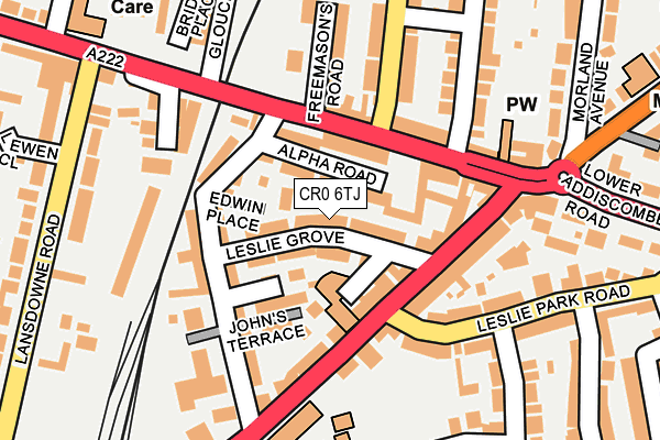 CR0 6TJ map - OS OpenMap – Local (Ordnance Survey)