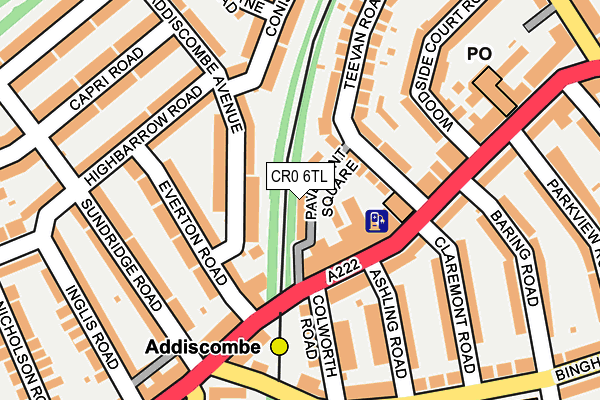 CR0 6TL map - OS OpenMap – Local (Ordnance Survey)
