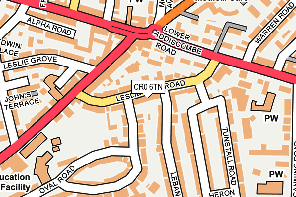 CR0 6TN map - OS OpenMap – Local (Ordnance Survey)