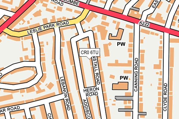 CR0 6TU map - OS OpenMap – Local (Ordnance Survey)