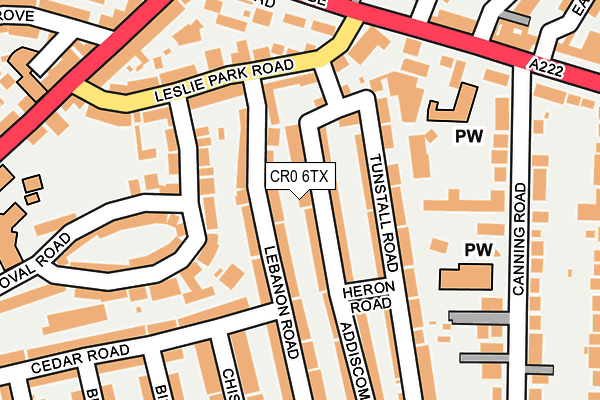 CR0 6TX map - OS OpenMap – Local (Ordnance Survey)