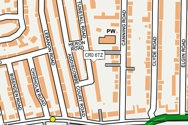 CR0 6TZ map - OS OpenMap – Local (Ordnance Survey)