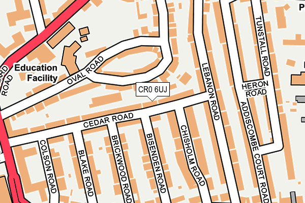 CR0 6UJ map - OS OpenMap – Local (Ordnance Survey)