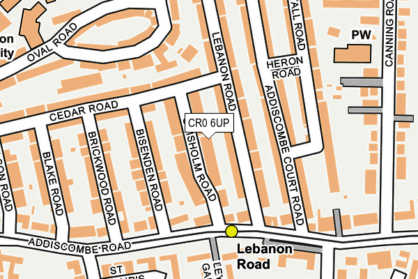 CR0 6UP map - OS OpenMap – Local (Ordnance Survey)