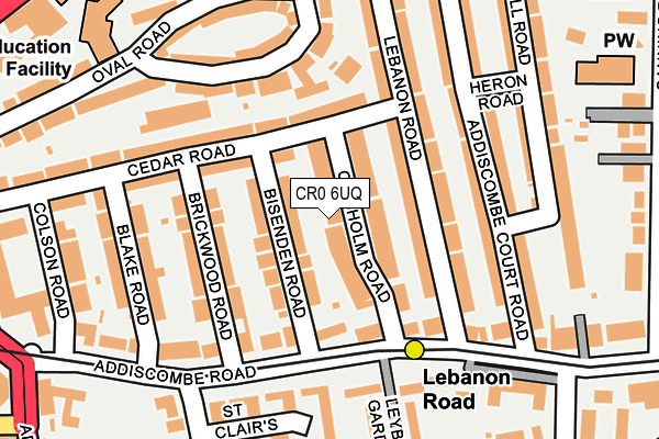 CR0 6UQ map - OS OpenMap – Local (Ordnance Survey)