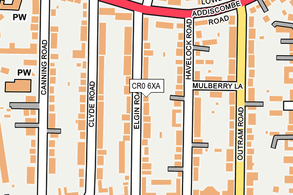 CR0 6XA map - OS OpenMap – Local (Ordnance Survey)