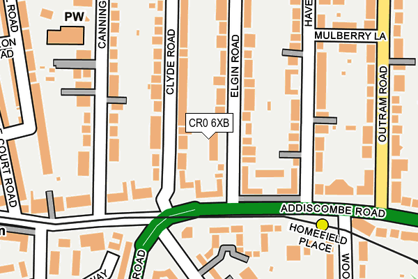 CR0 6XB map - OS OpenMap – Local (Ordnance Survey)