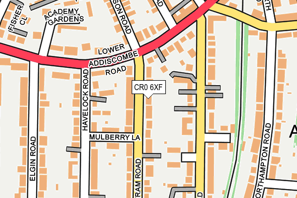CR0 6XF map - OS OpenMap – Local (Ordnance Survey)