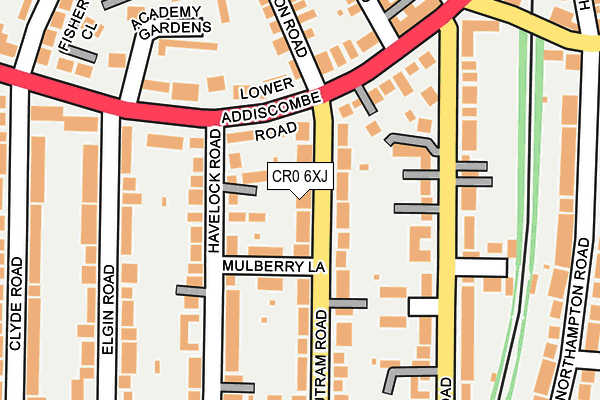CR0 6XJ map - OS OpenMap – Local (Ordnance Survey)