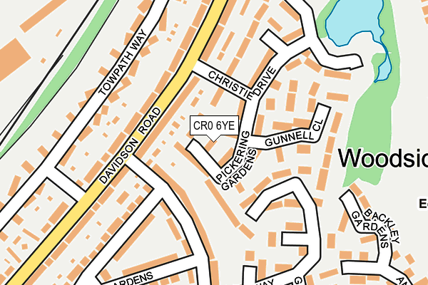 CR0 6YE map - OS OpenMap – Local (Ordnance Survey)