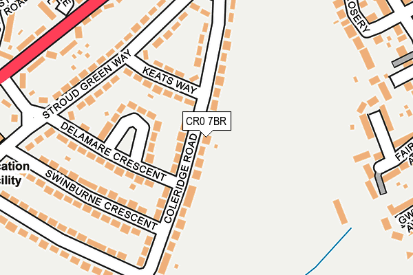 CR0 7BR map - OS OpenMap – Local (Ordnance Survey)