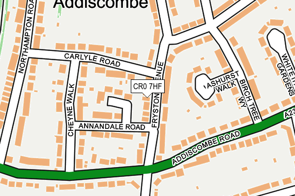 CR0 7HF map - OS OpenMap – Local (Ordnance Survey)