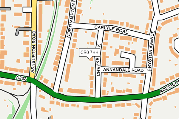 CR0 7HH map - OS OpenMap – Local (Ordnance Survey)