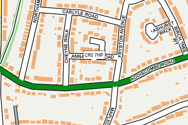 CR0 7HP map - OS OpenMap – Local (Ordnance Survey)