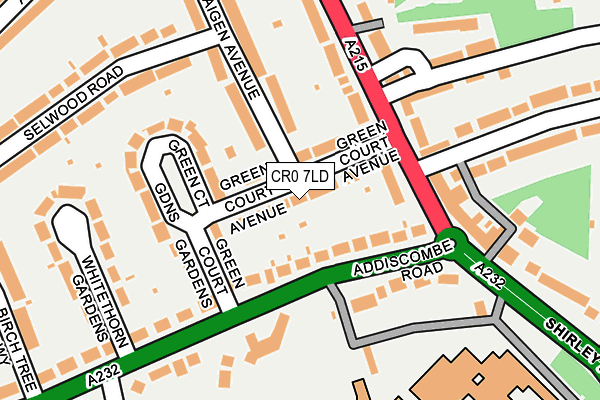 CR0 7LD map - OS OpenMap – Local (Ordnance Survey)
