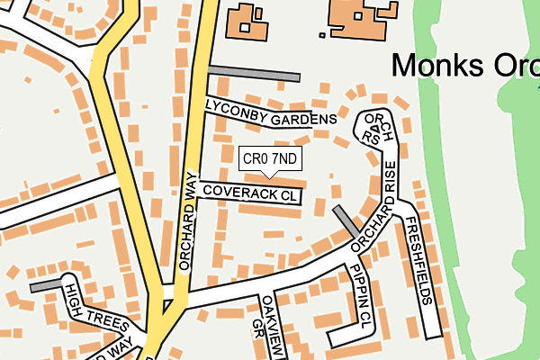 CR0 7ND map - OS OpenMap – Local (Ordnance Survey)