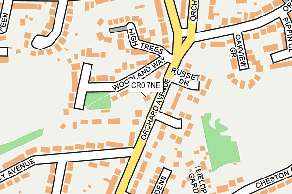 CR0 7NE map - OS OpenMap – Local (Ordnance Survey)