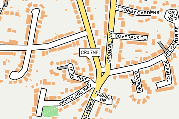 CR0 7NF map - OS OpenMap – Local (Ordnance Survey)