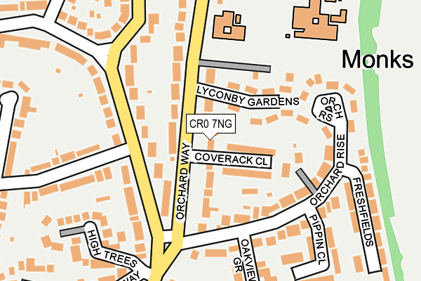 CR0 7NG map - OS OpenMap – Local (Ordnance Survey)