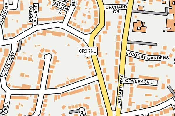 CR0 7NL map - OS OpenMap – Local (Ordnance Survey)