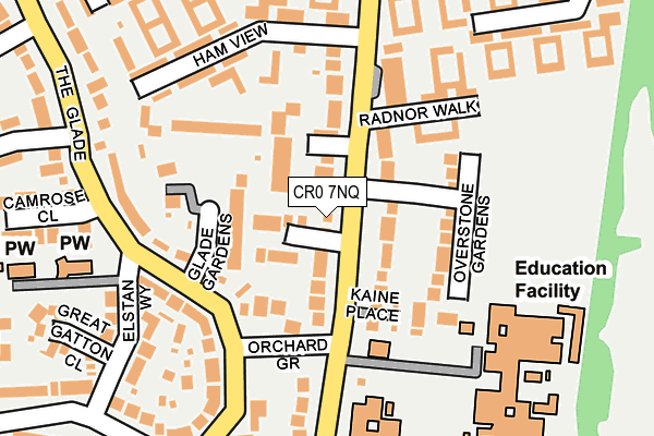 CR0 7NQ map - OS OpenMap – Local (Ordnance Survey)