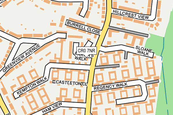 CR0 7NR map - OS OpenMap – Local (Ordnance Survey)