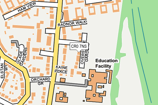 CR0 7NS map - OS OpenMap – Local (Ordnance Survey)
