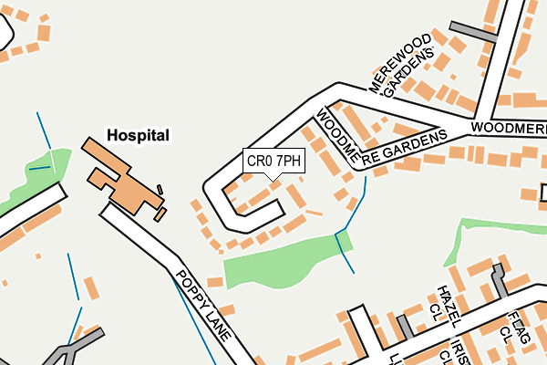 CR0 7PH map - OS OpenMap – Local (Ordnance Survey)