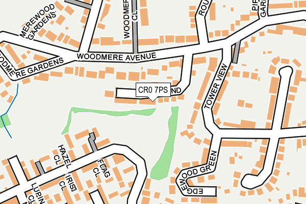CR0 7PS map - OS OpenMap – Local (Ordnance Survey)