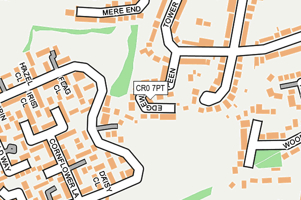 CR0 7PT map - OS OpenMap – Local (Ordnance Survey)