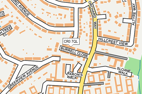 CR0 7QL map - OS OpenMap – Local (Ordnance Survey)