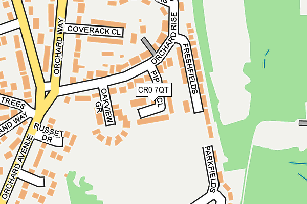 CR0 7QT map - OS OpenMap – Local (Ordnance Survey)