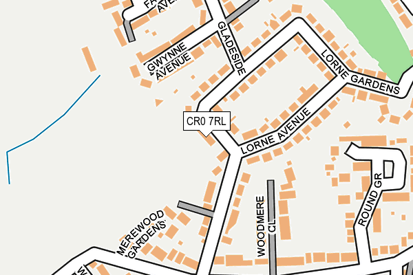 CR0 7RL map - OS OpenMap – Local (Ordnance Survey)