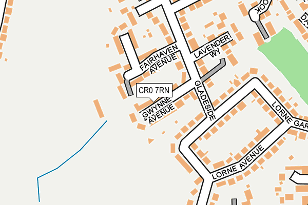 CR0 7RN map - OS OpenMap – Local (Ordnance Survey)