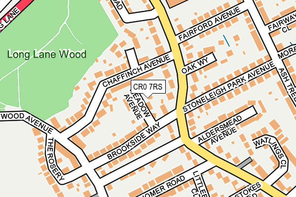 CR0 7RS map - OS OpenMap – Local (Ordnance Survey)