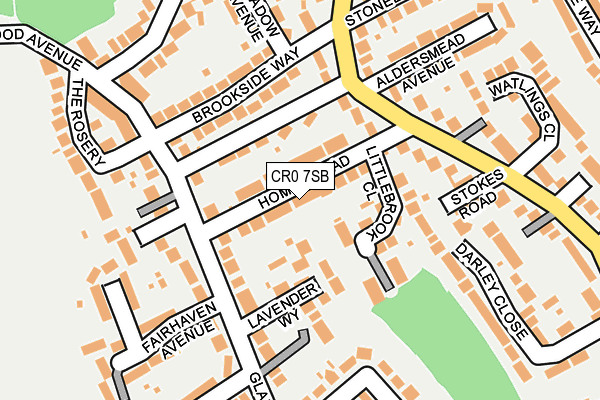 CR0 7SB map - OS OpenMap – Local (Ordnance Survey)