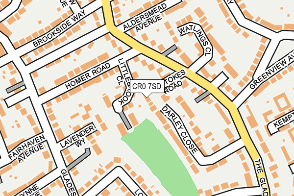 CR0 7SD map - OS OpenMap – Local (Ordnance Survey)