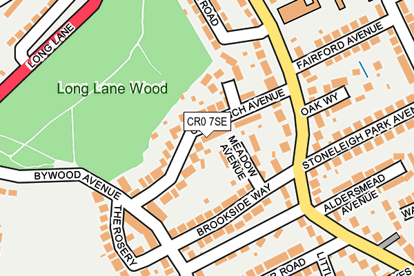 CR0 7SE map - OS OpenMap – Local (Ordnance Survey)