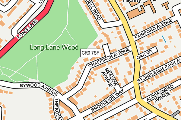 CR0 7SF map - OS OpenMap – Local (Ordnance Survey)