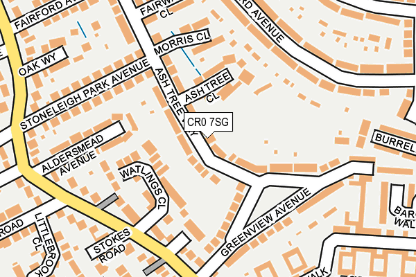 CR0 7SG map - OS OpenMap – Local (Ordnance Survey)