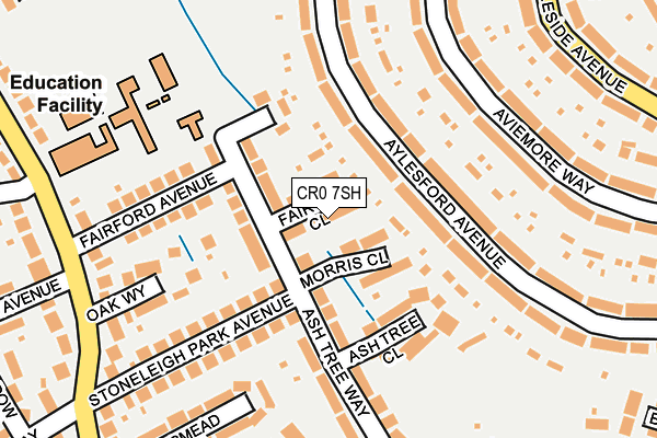 CR0 7SH map - OS OpenMap – Local (Ordnance Survey)