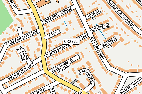 CR0 7SL map - OS OpenMap – Local (Ordnance Survey)