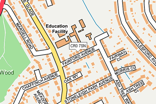 CR0 7SN map - OS OpenMap – Local (Ordnance Survey)