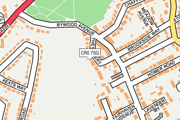 CR0 7SQ map - OS OpenMap – Local (Ordnance Survey)